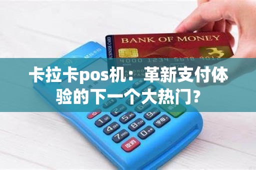 卡拉卡pos机：革新支付体验的下一个大热门？