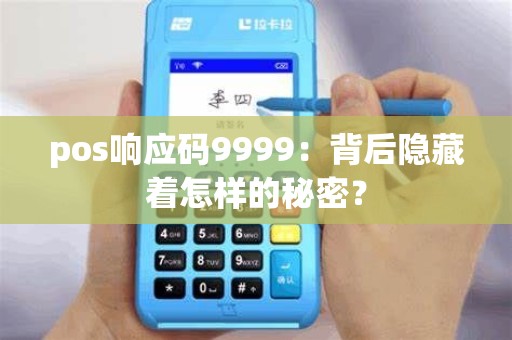 pos响应码9999：背后隐藏着怎样的秘密？