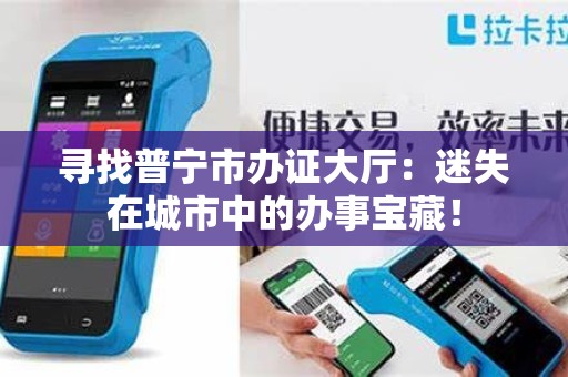 寻找普宁市办证大厅：迷失在城市中的办事宝藏！