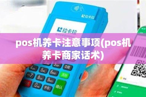 pos机养卡注意事项(pos机养卡商家话术)